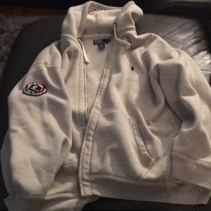 Polo lamb lining hoodie jacket